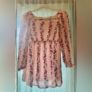 Old Navy Pink Floral Maternity Top